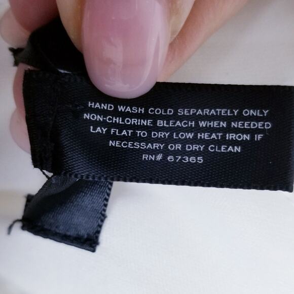 AQUA Crochet Flutter Sleeve Top In Optic White - Size M - Picture 8 of 8